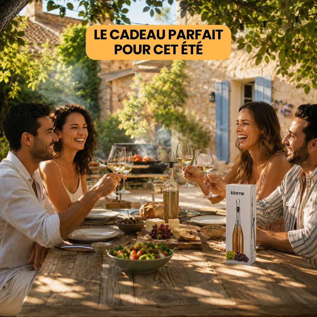 Refroidisseur & Aérateur de vin - Finis le vin tiède