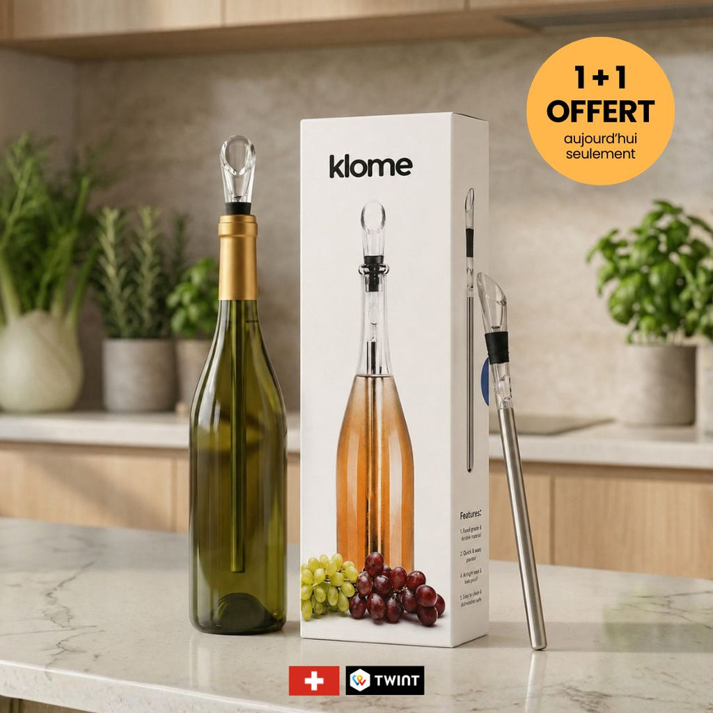 Refroidisseur & Aérateur de vin - Finis le vin tiède
