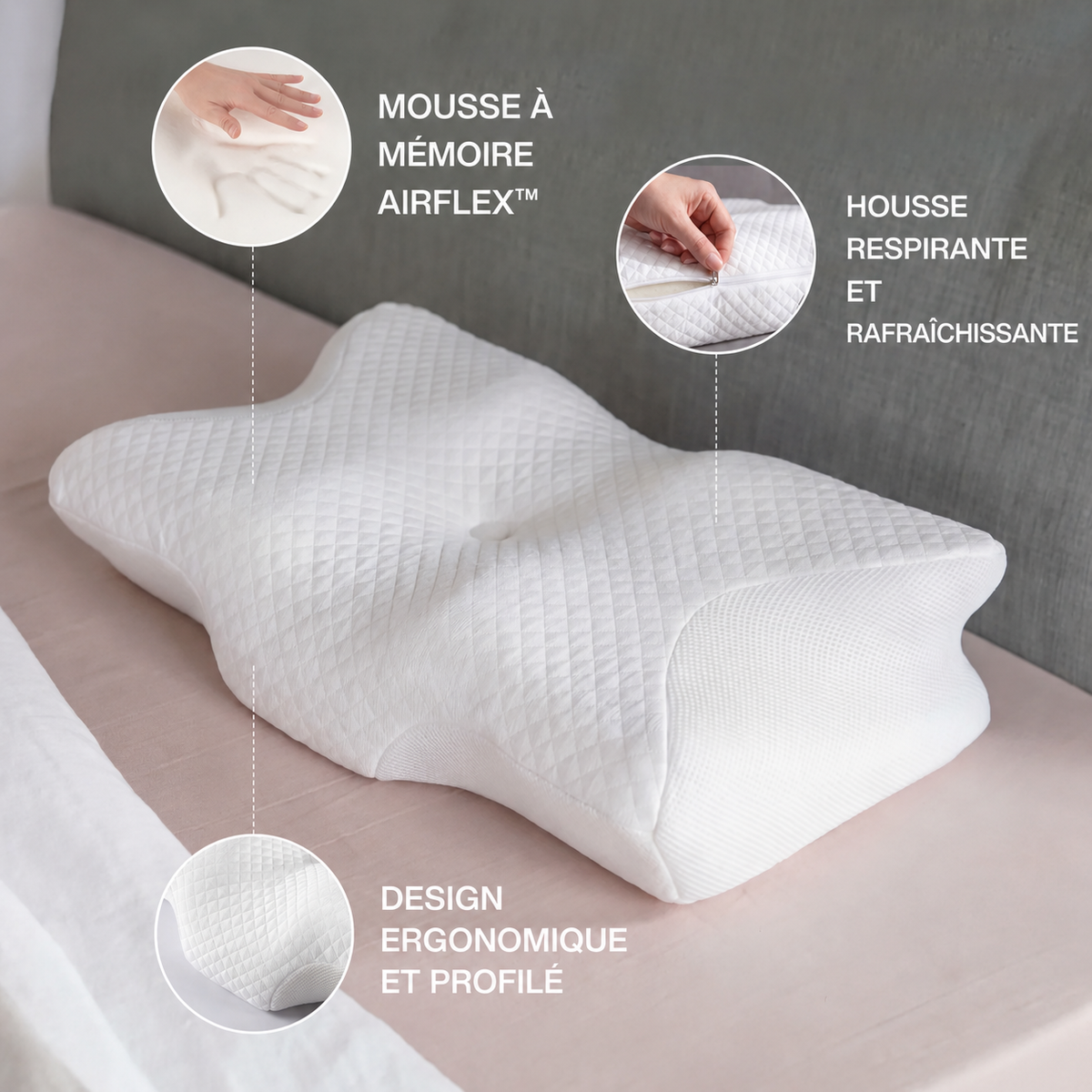 Oreiller orthopédique Confort™